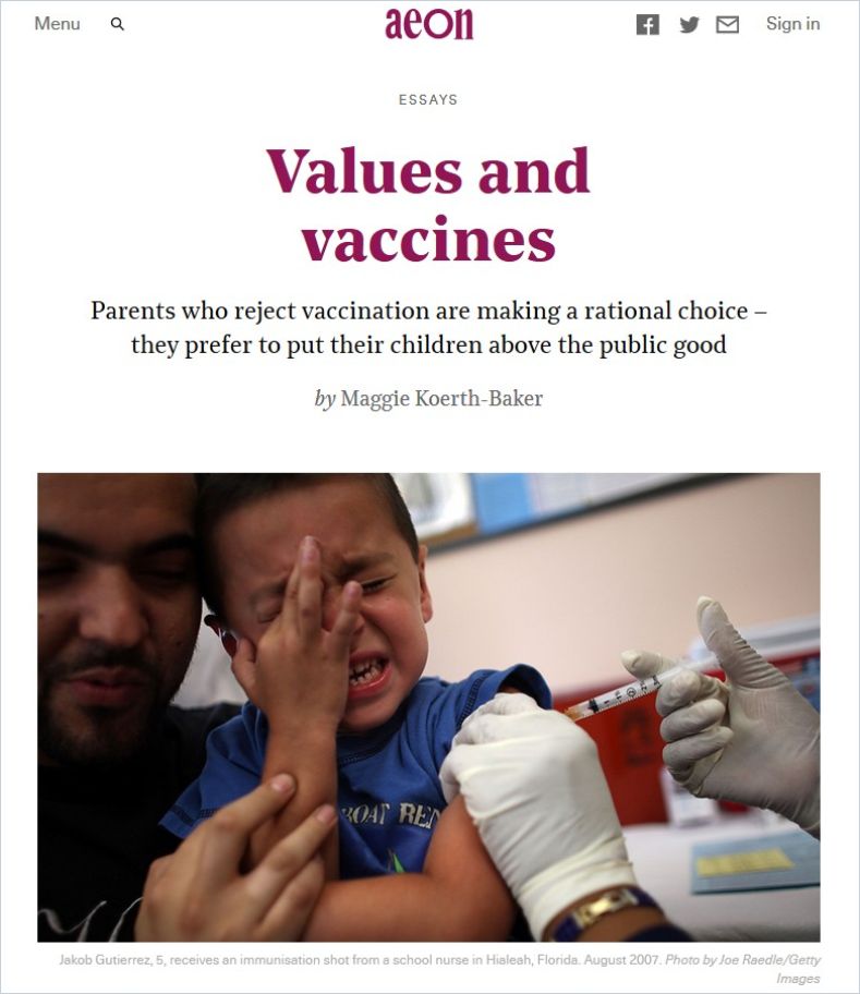 Image of: Values and Vaccines