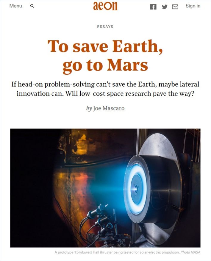 Image of: To Save Earth, Go to Mars
