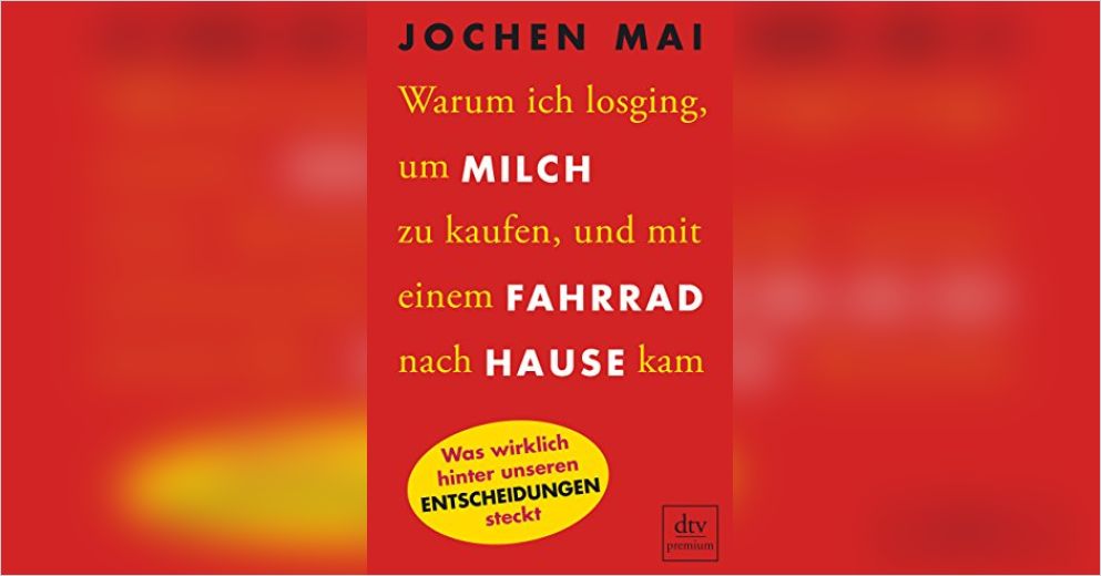 buch milch kaufen wollen und mit fahrrad