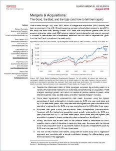 Mergers and Acquisitions Summary