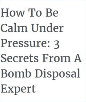 Image of: How To Be Calm Under Pressure