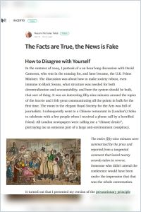 The Facts Are True The News Is Fake Version Anglaise Resume Gratuit Nassim Nicholas Taleb