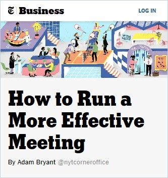 Image of: How to Run a More Effective Meeting