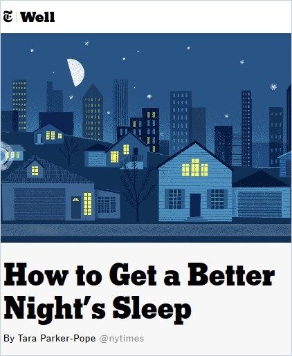 Image of: How to Get a Better Night’s Sleep