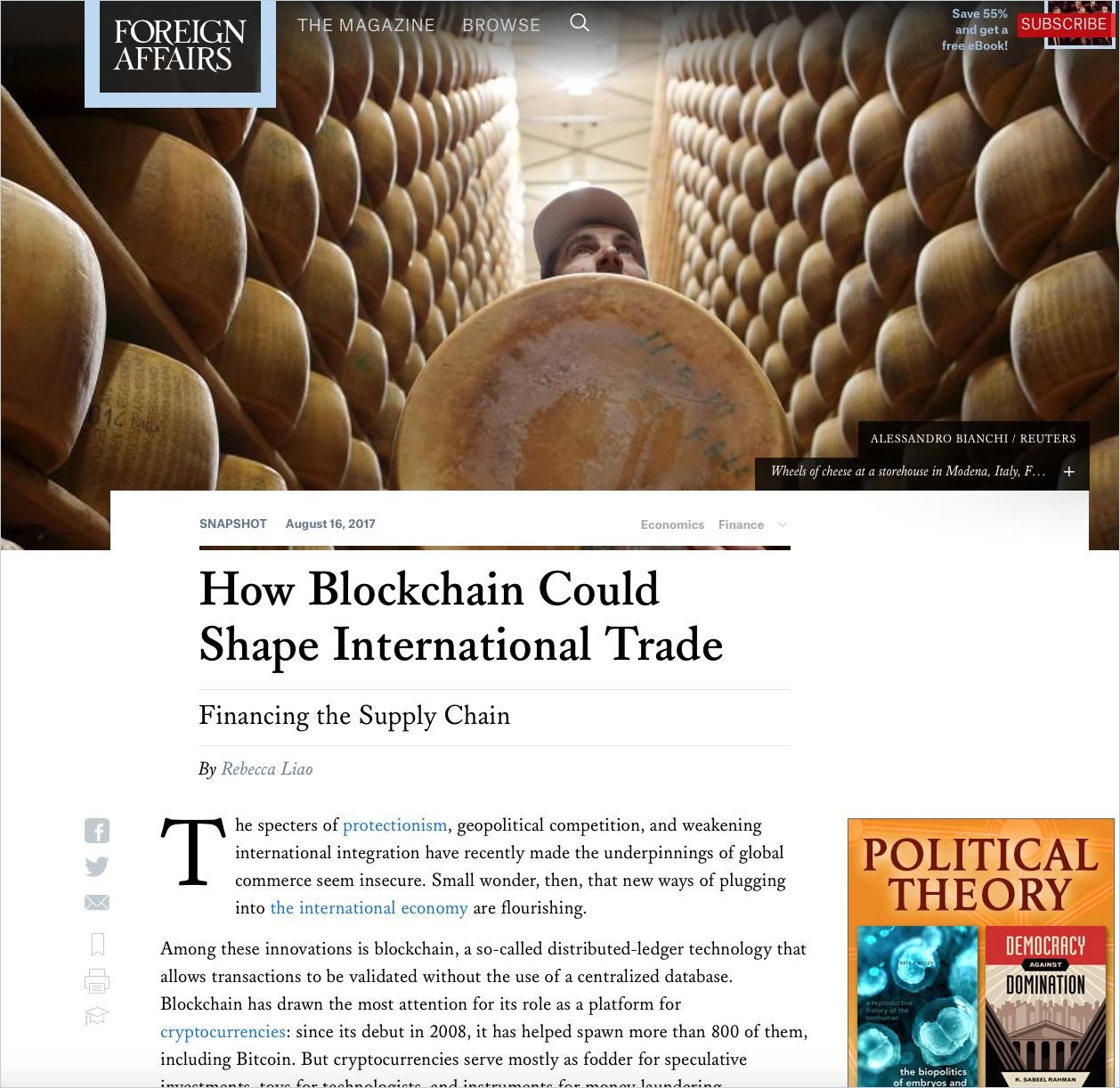 Image of: How Blockchain Could Shape International Trade