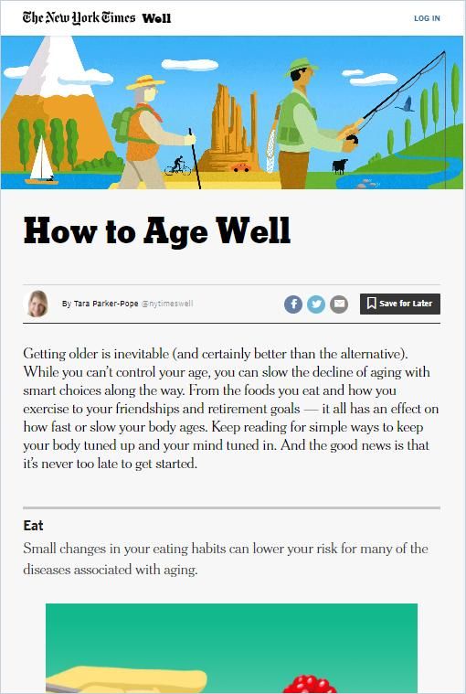 Image of: How to Age Well