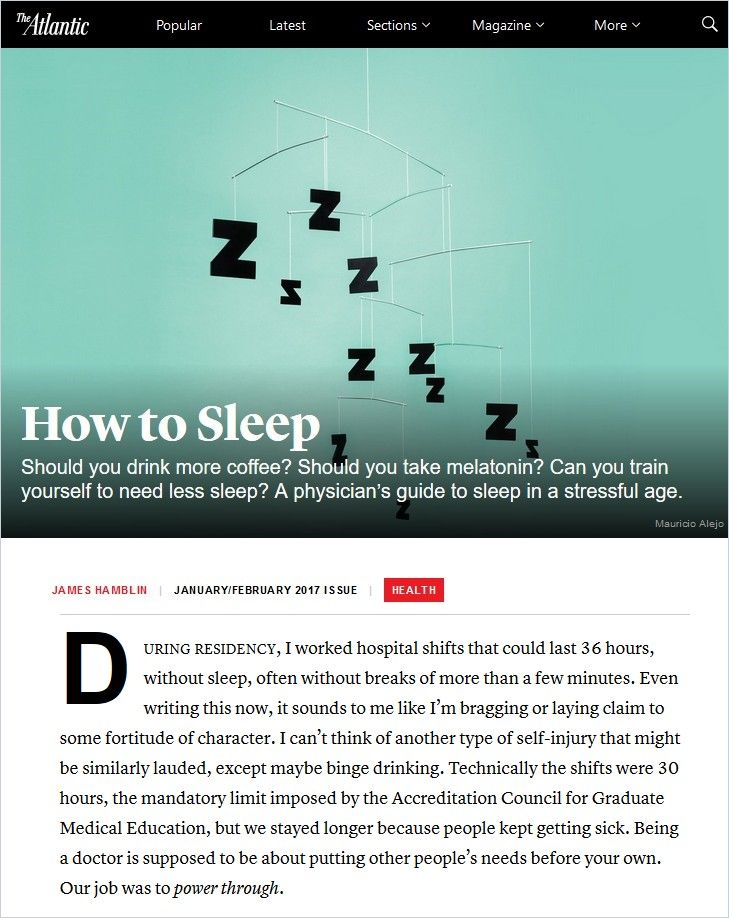 Image of: How to Sleep