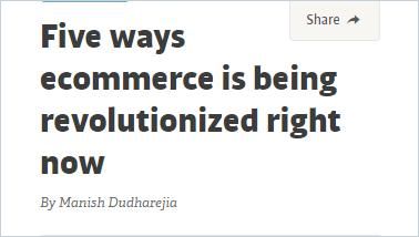 Image of: Five Ways Ecommerce Is Being Revolutionized Right Now