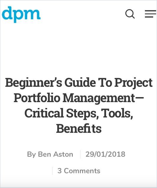 Image of: Beginner’s Guide to Project Portfolio Management