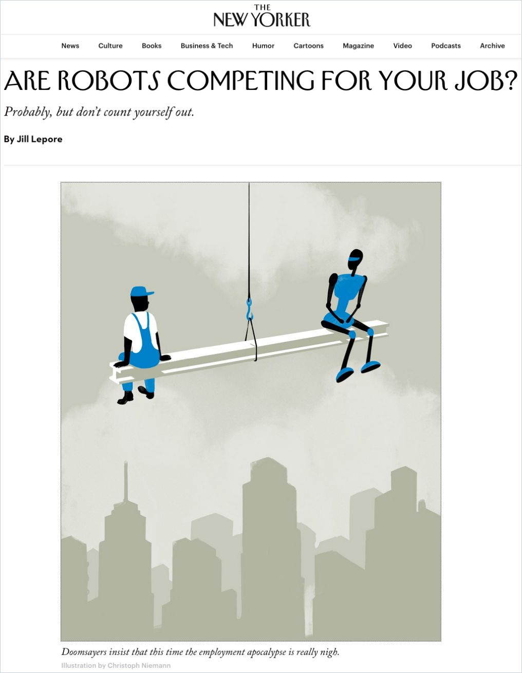 Image of: Are Robots Competing for Your Job?