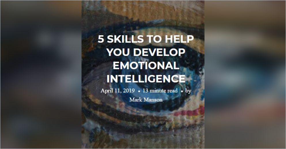 Skills to Develop Emotional Intelligence