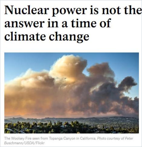 Image of: Nuclear Power Is Not the Answer in a Time of Climate Change