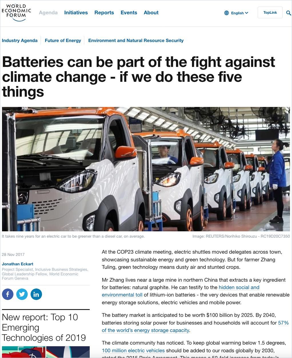 Image of: Batteries Can Be Part of the Fight Against Climate Change – If We Do These Five Things