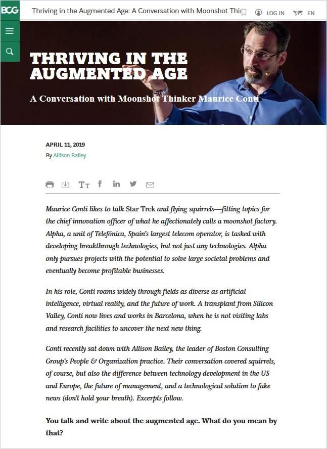 Image of: Thriving in the Augmented Age
