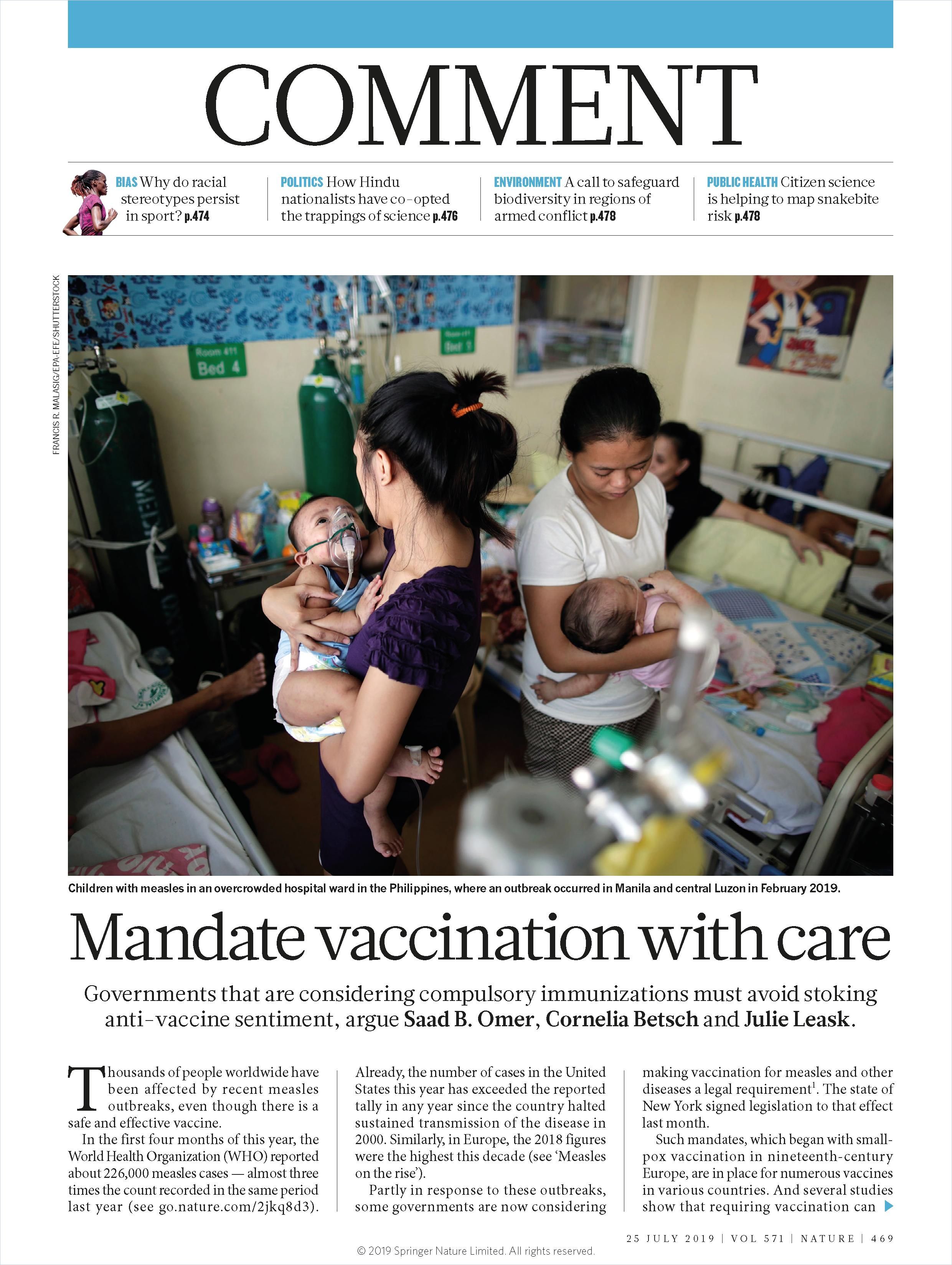 Image of: Mandate Vaccination with Care