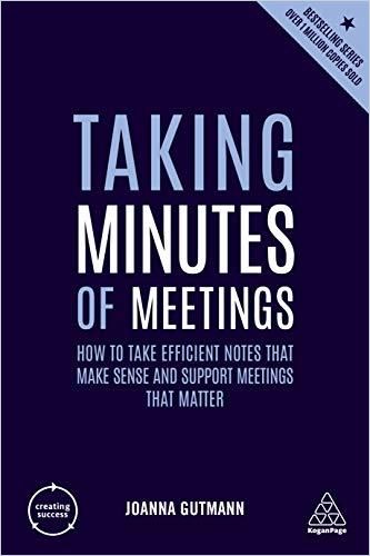 Image of: Taking Minutes of Meetings