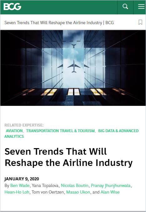 Image of: Seven Trends That Will Reshape the Airline Industry