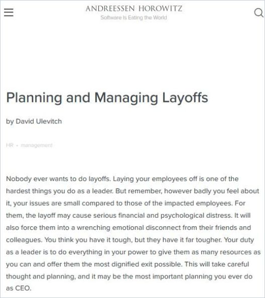 Image of: Planning and Managing Layoffs