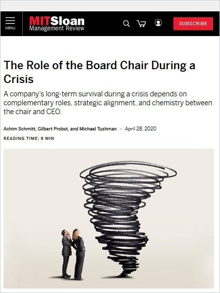 Image of: The Role of the Board Chair During a Crisis