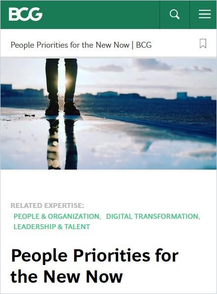 Image of: People Priorities for the New Now