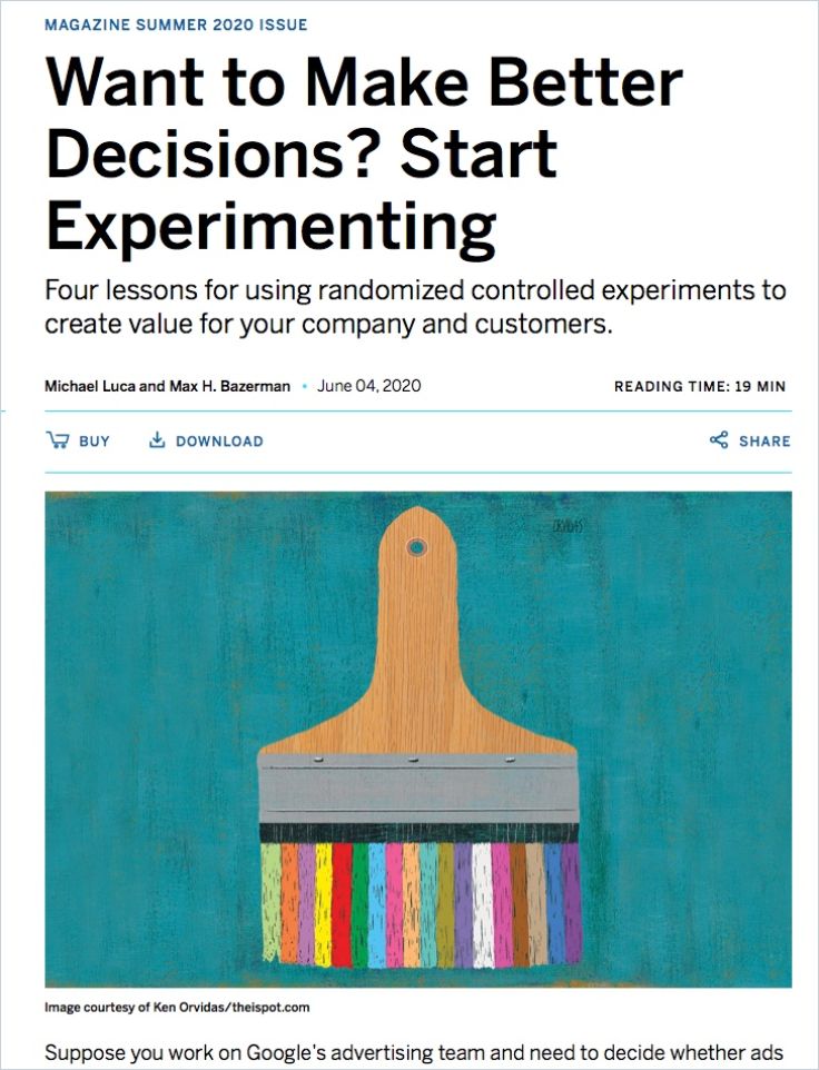 Image of: Want to Make Better Decisions, Start Experimenting