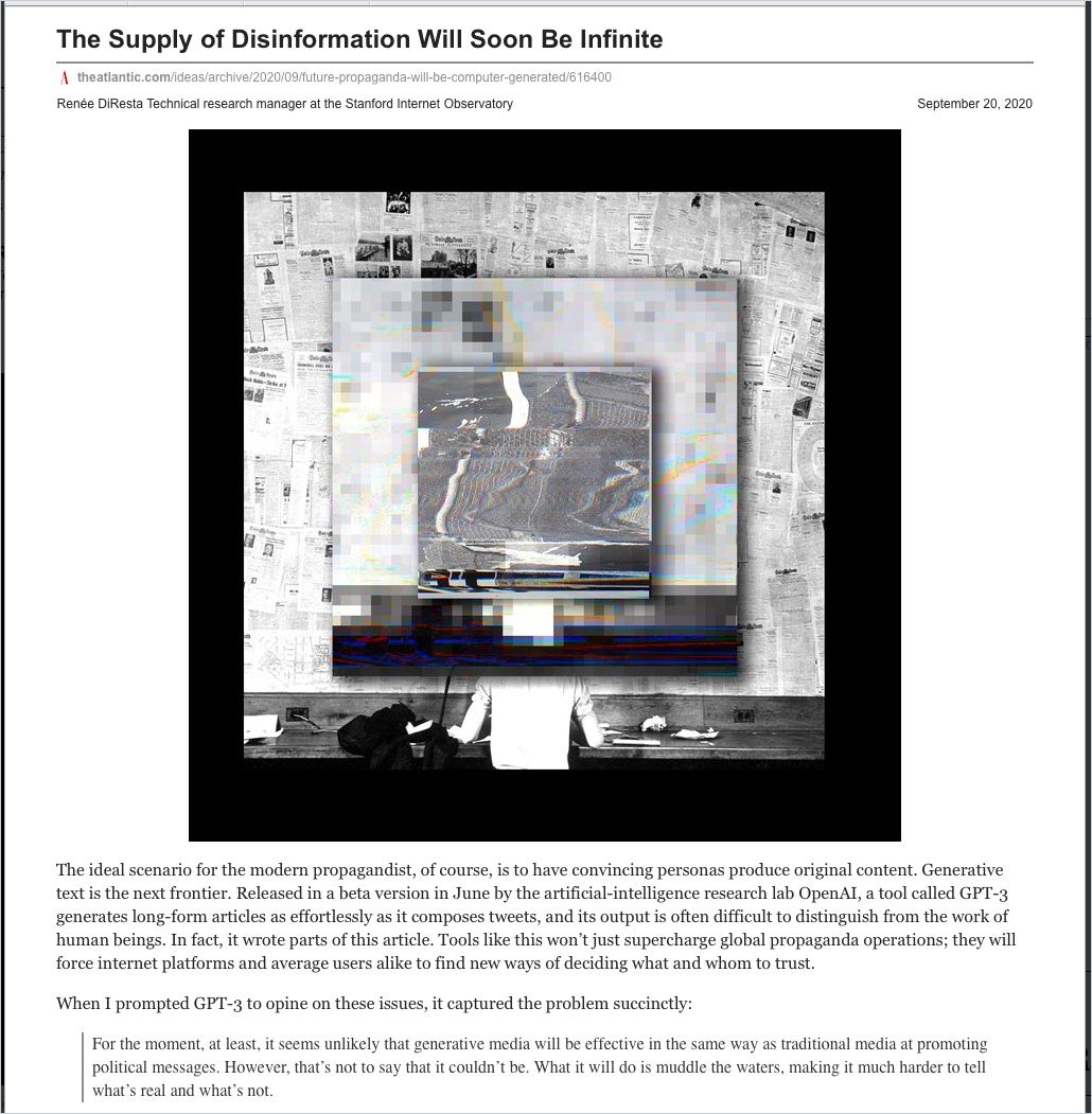 Image of: The Supply of Disinformation Soon Will Be Infinite