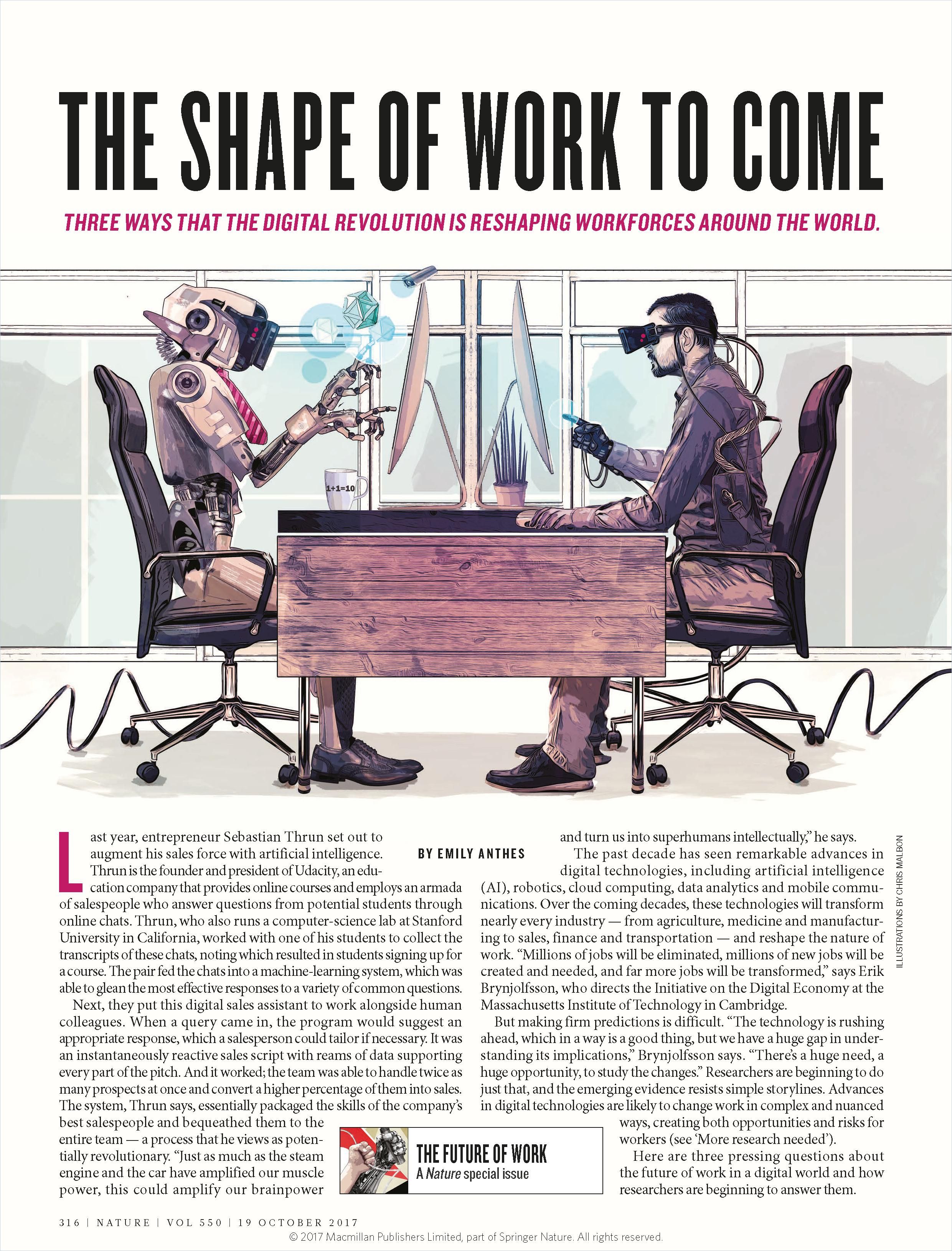 Image of: The Shape of Work to Come
