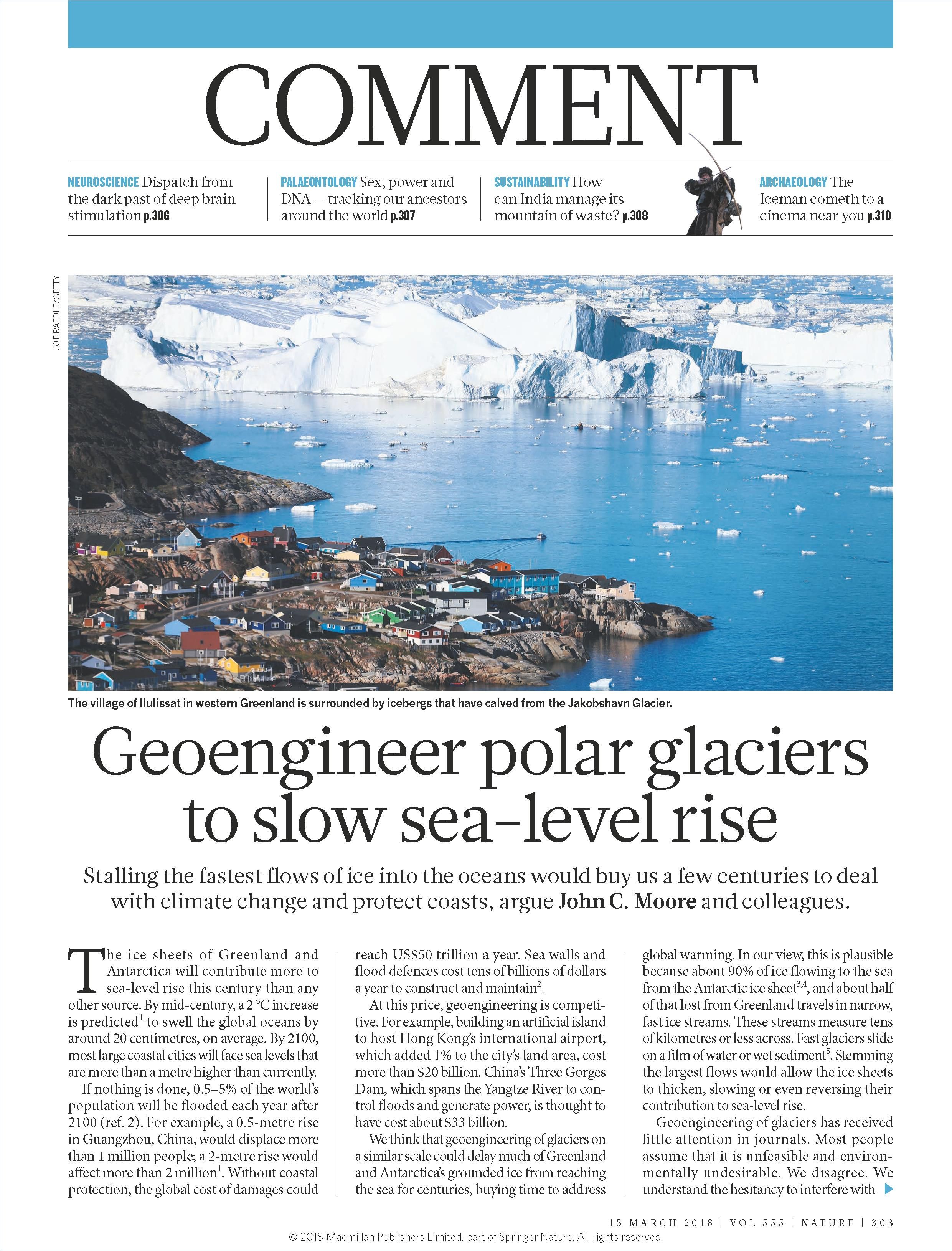 Image of: Geoengineer Polar Glaciers to Slow Sea-Level Rise