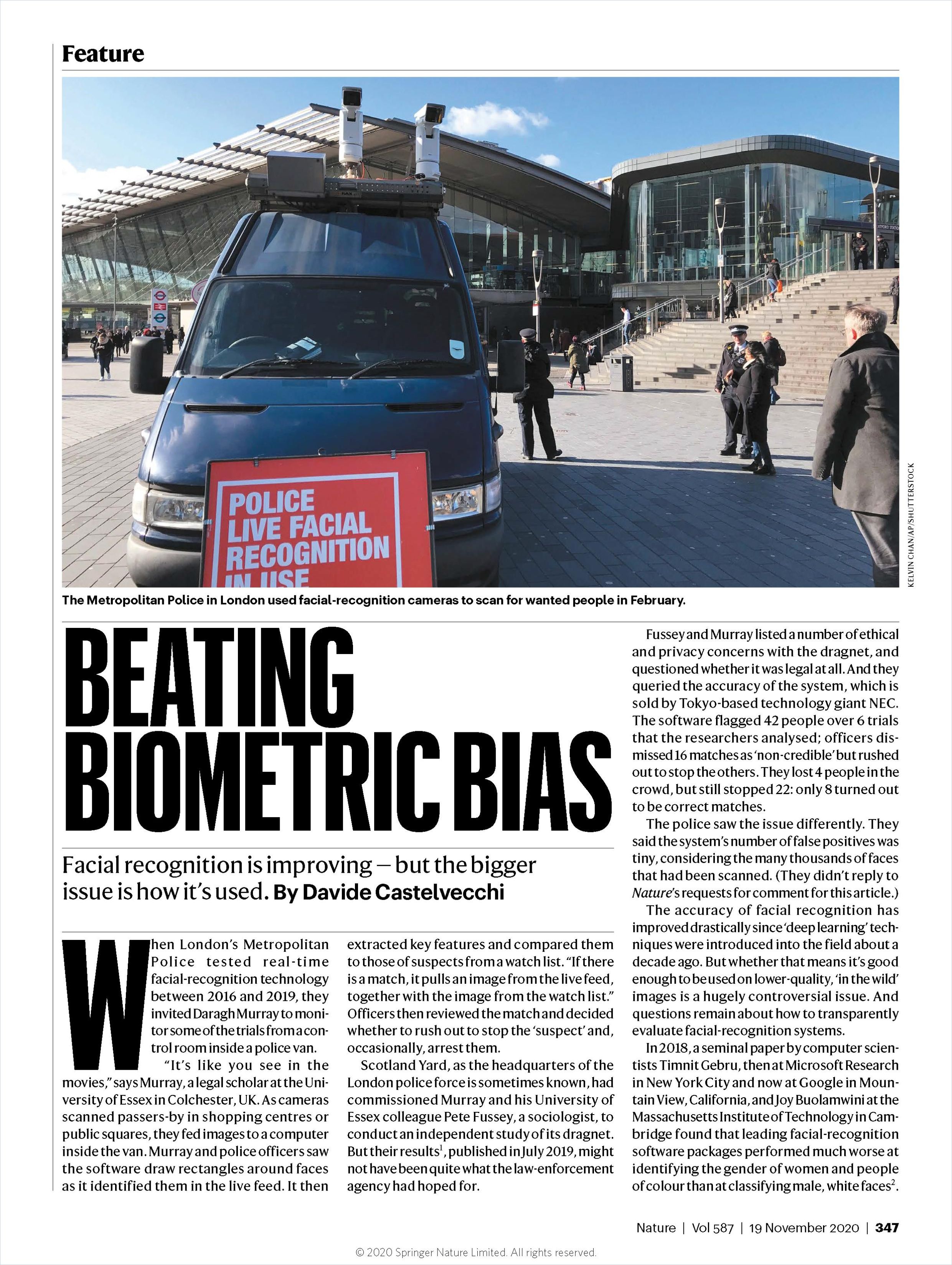 Image of: Beating Biometric Bias