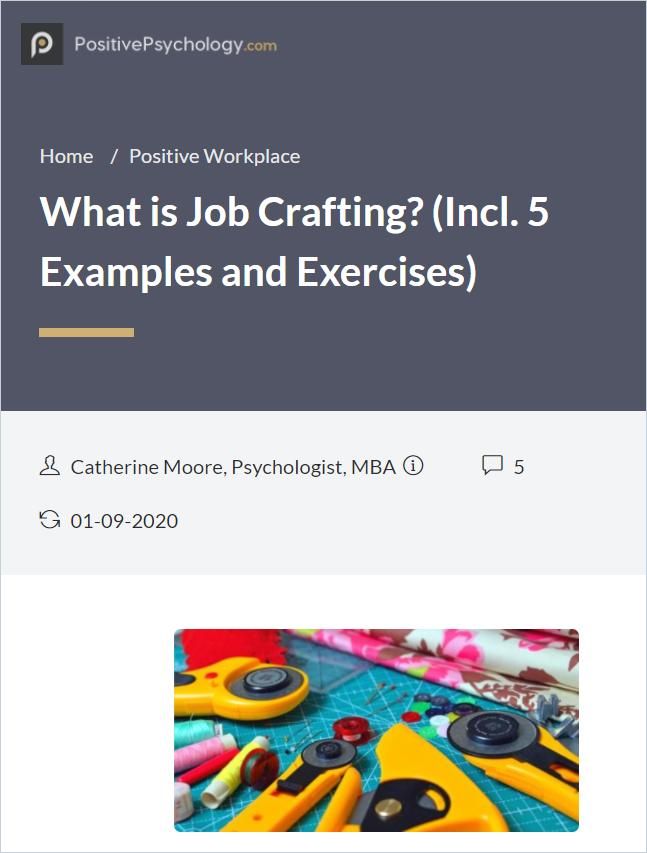 Image of: What Is Job Crafting?