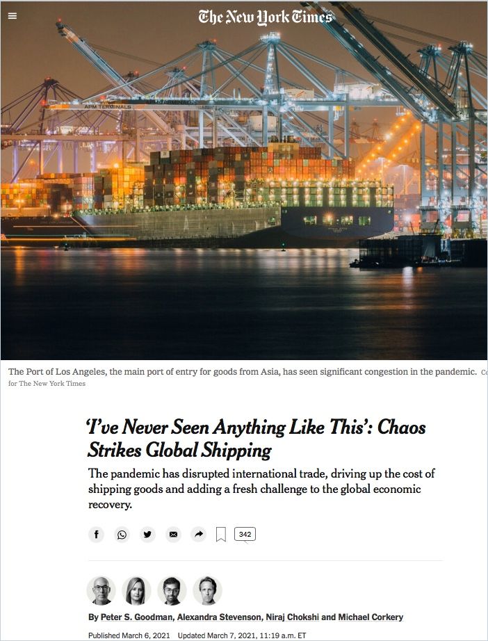 Image of: “I’ve Never Seen Anything Like This”: Chaos Strikes Global Shipping