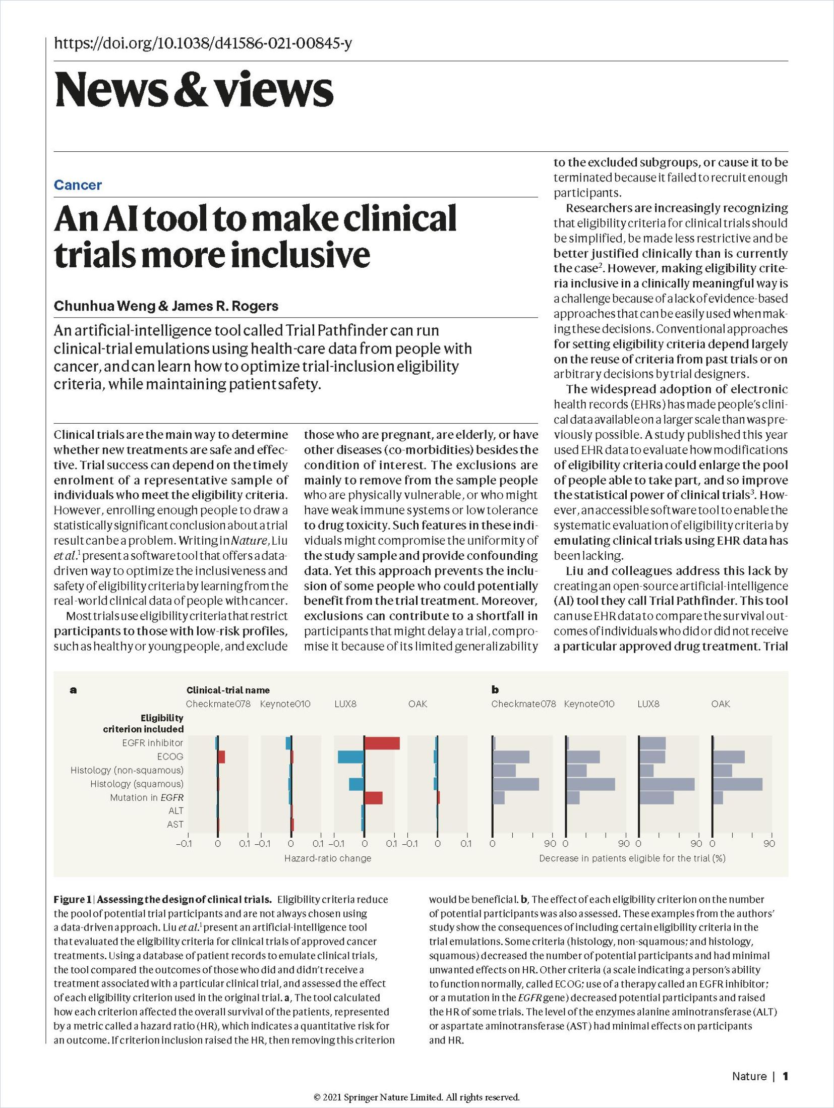 Image of: An AI Tool to Make Clinical Trials More Inclusive