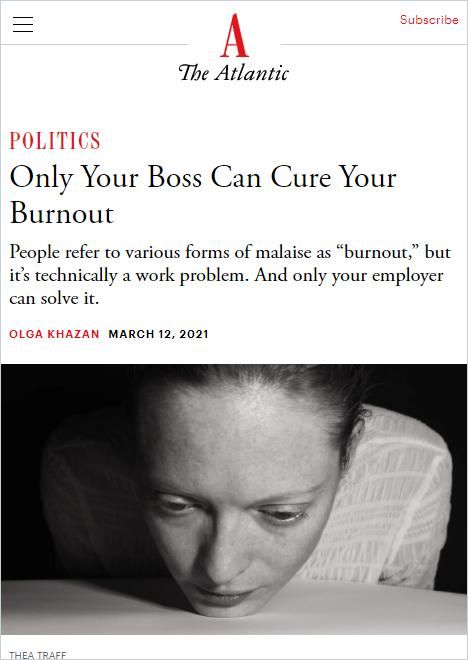 Image of: Only Your Boss Can Cure Your Burnout