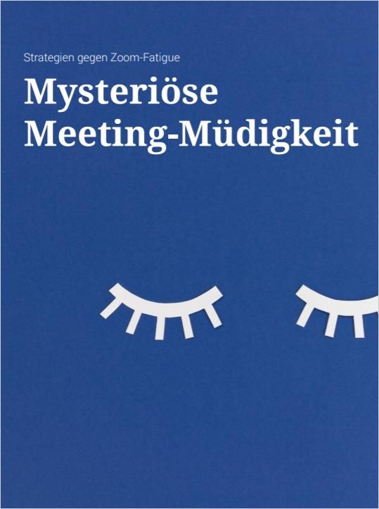 Image of: Mysteriöse Meeting-Müdigkeit