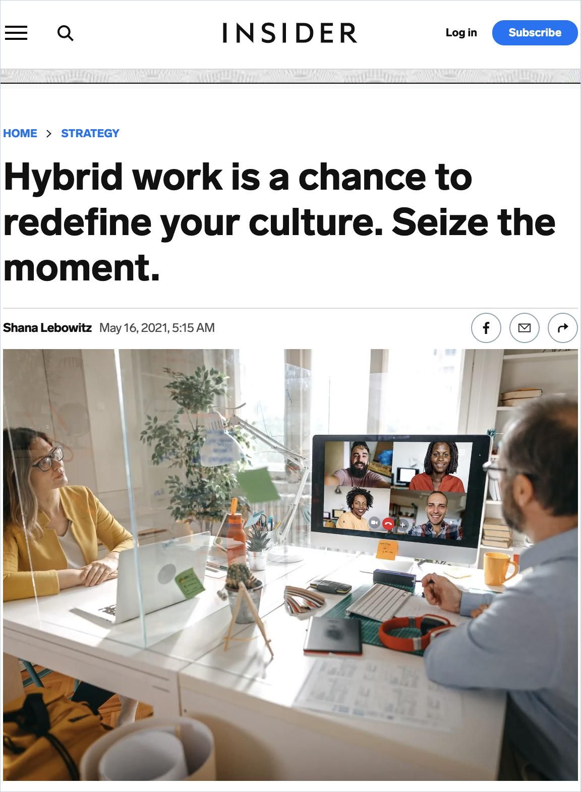Image of: Hybrid work is a chance to redefine your culture. Seize the moment.