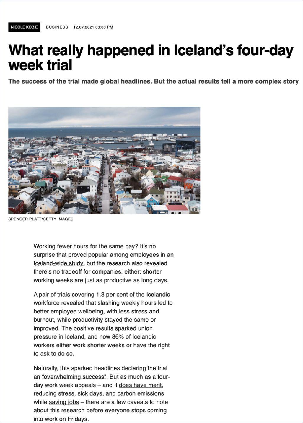 Image of: What Really Happened in Iceland’s Four-Day Week Trial
