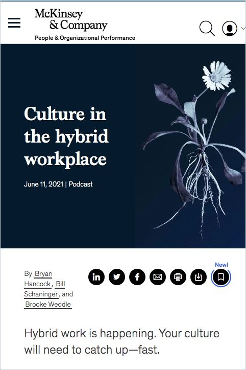 Image of: Culture in the Hybrid Workplace