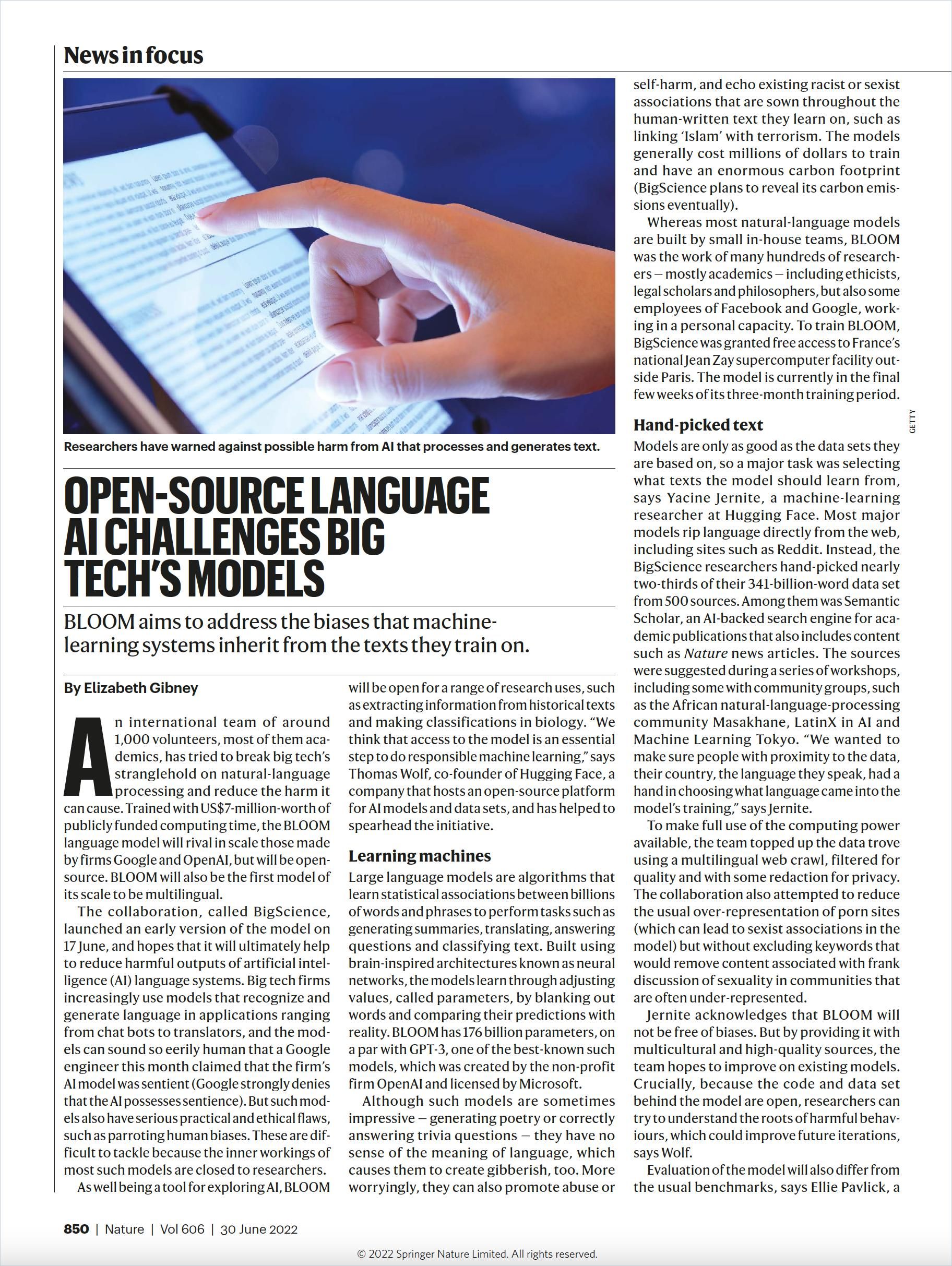 Image of: Open-Source Language AI Challenges Big Tech’s Models