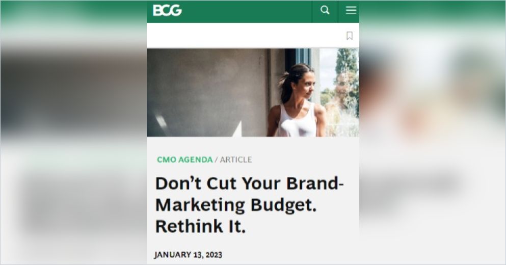 Don't Cut Your Brand-Marketing Budget. Rethink It.