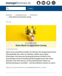 Keine Macht ist auch keine Lösung