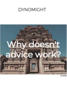 Why doesn’t advice work?