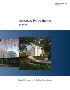 Monetary Policy Report