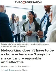 Networking doesn’t have to be a chore — here are 3 ways to make it more enjoyable and effective